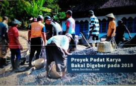 Proyek Padat Karya Bakal Digeber pada 2018