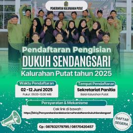 PENDAFTARAN PENGISIAN DUKUH SENDANGSARI